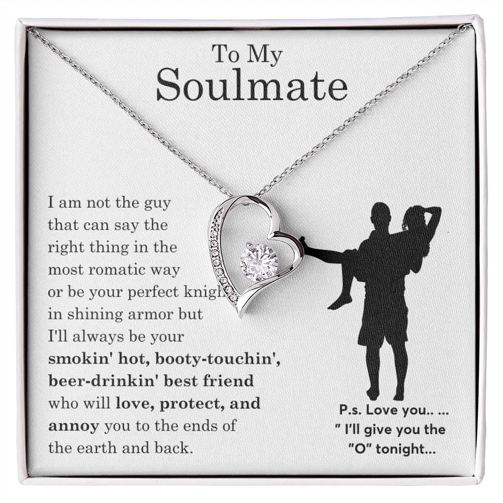 To My Beautiful Soulmate ,  Gift For Soulmate , Gift For Wife,  Forever Love Necklace, Top Gift for Women, Funny quote