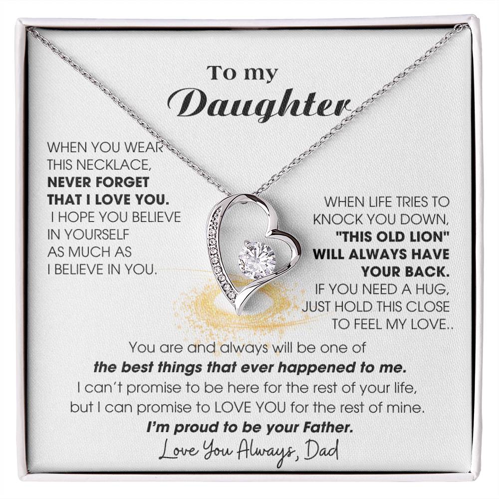 [ Forever Love ] To My Dearest Daughter , If you need a hug, just hold this close to feel my love