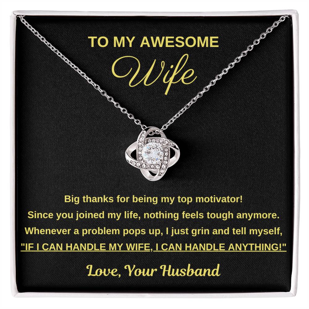 To My Awsome Wife,  Big thanks for being my top motivator