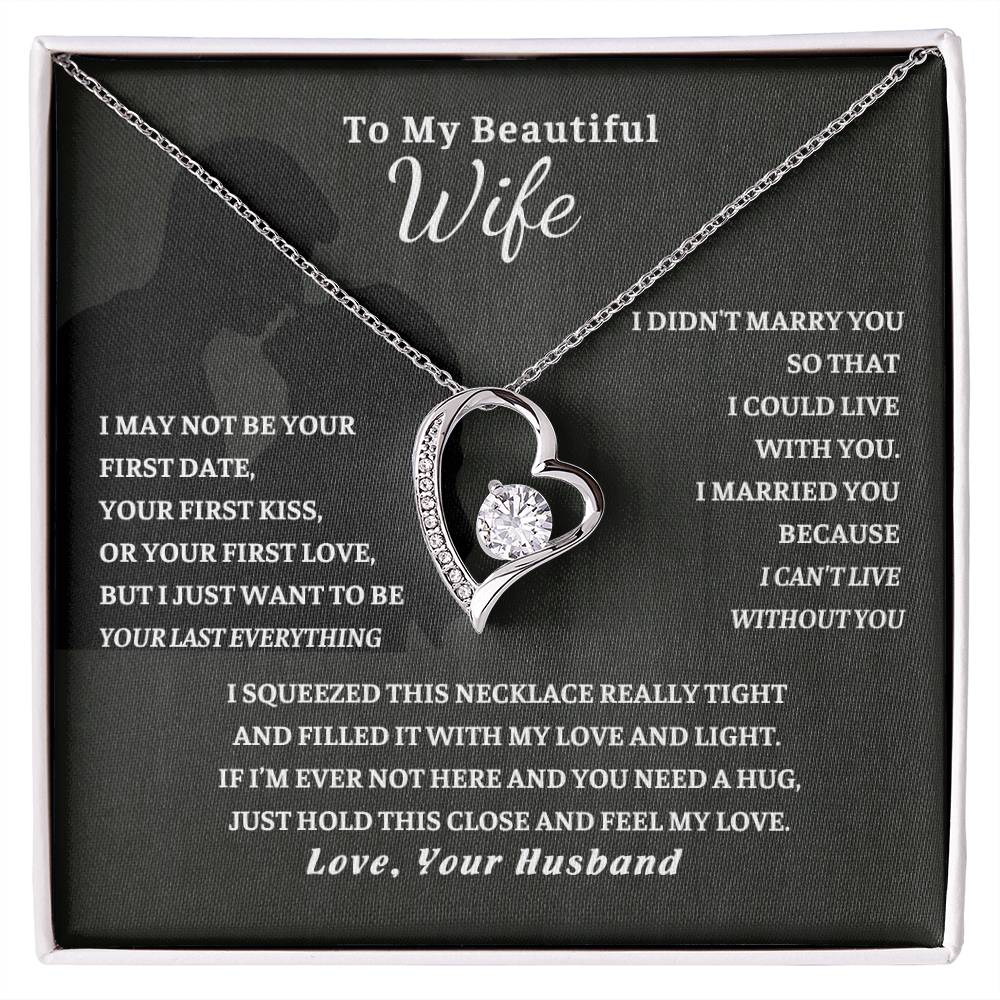 Gift For Wife, Wife Birthday Gift, Anniversary Gift For Wife, Wife Necklace , Love Card