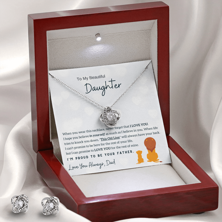 To My Daughter - I'm Proud To Be Your Father (Free Earrings)