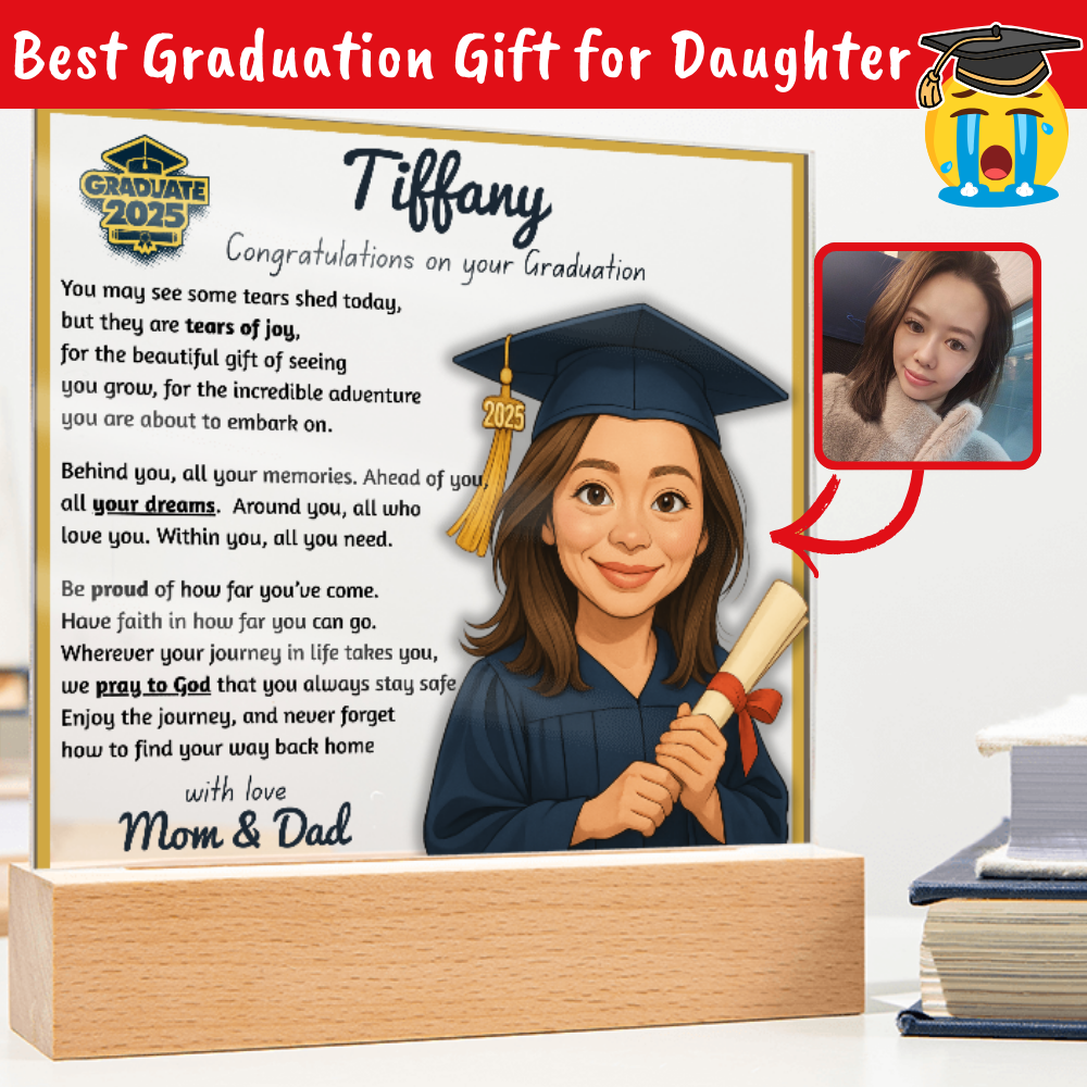 [Personalized] Acrylic Plaque for Graduation - Best Graduation Gift