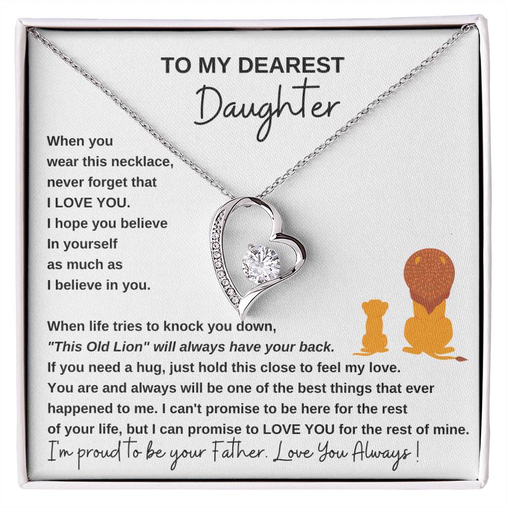 [ Only A Few Left ] To My Dearest Daughter , If you need a hug, just hold this close to feel my love