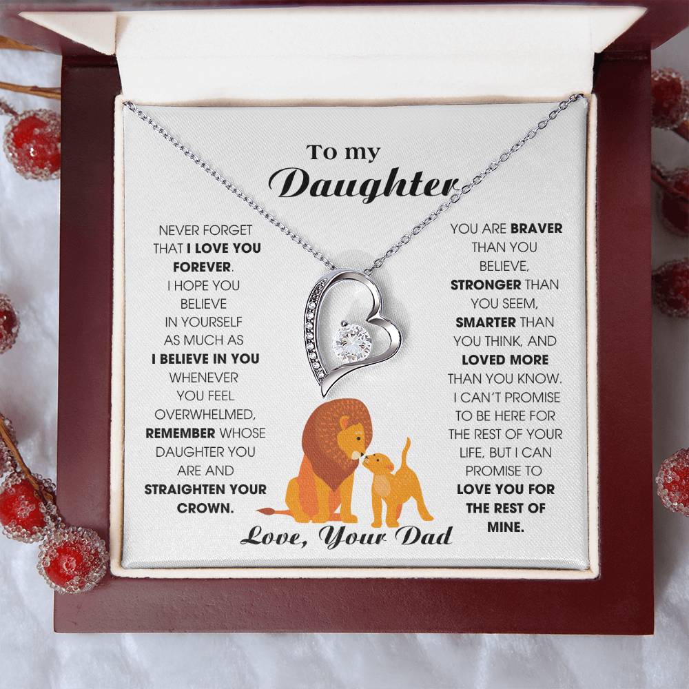 [ Few left only ] To My Daughter, Never Forget That I Love You Forever