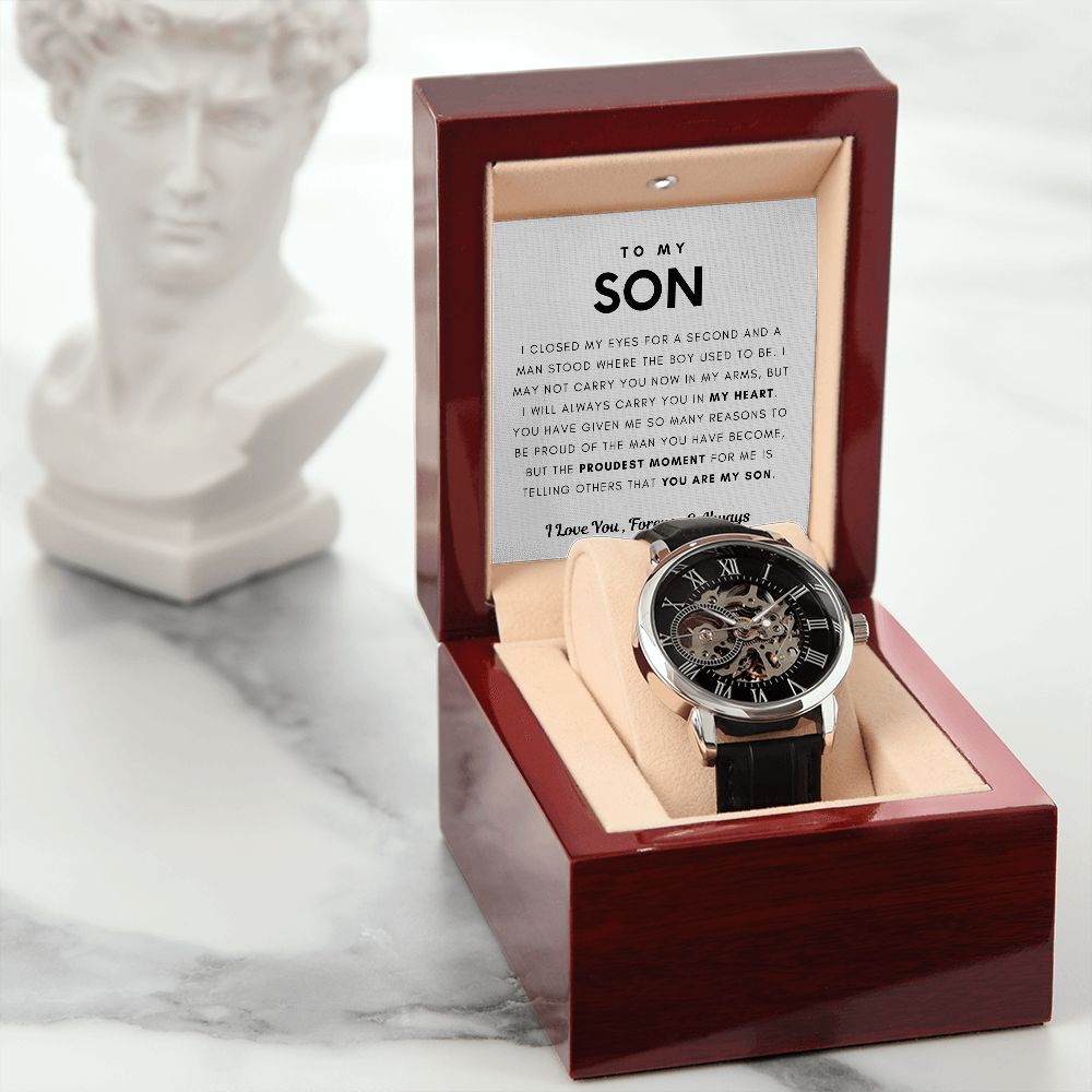 (Openwork Watch) - To My Son, I Will Always Carry You In My Heart