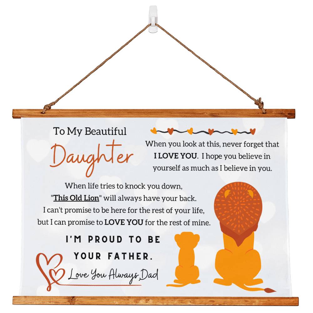 To My Beautiful Daughter, I'm Proud To Be Your Father - Perfect Gift for Daughter
