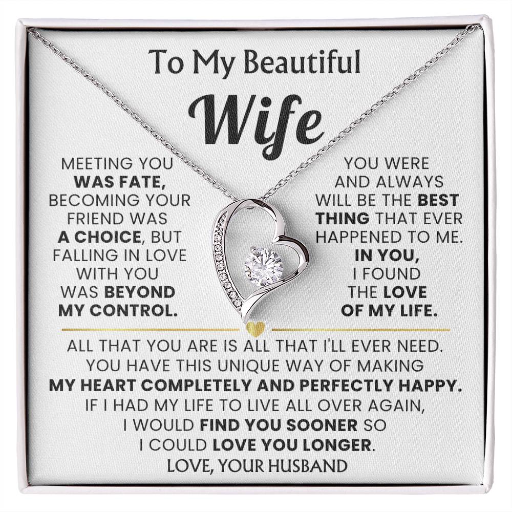 TO MY BEAUTIFUL WIFE - My heart completely and perfectly happy