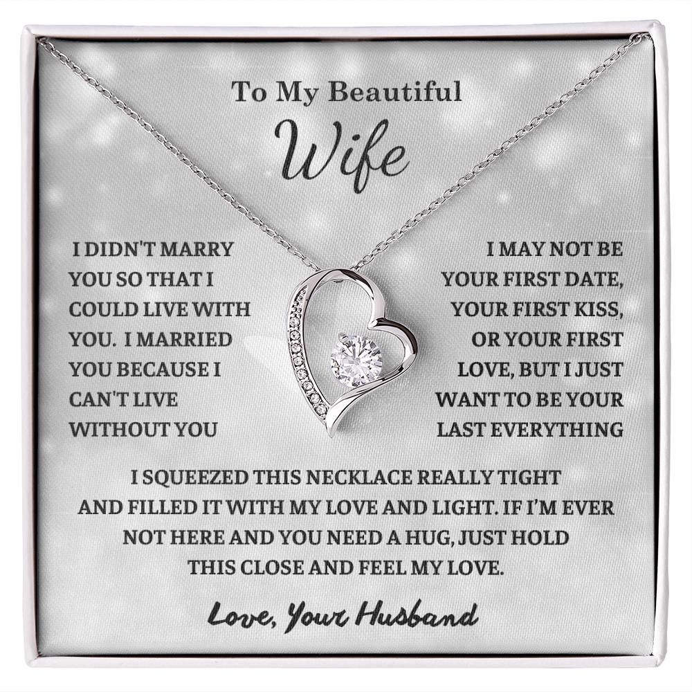 Gift For Wife, To My Wife , Meaningful gift Melt Her Heart for Wife, Anniversary Gift For Wife, Wife Necklace, Women Gift