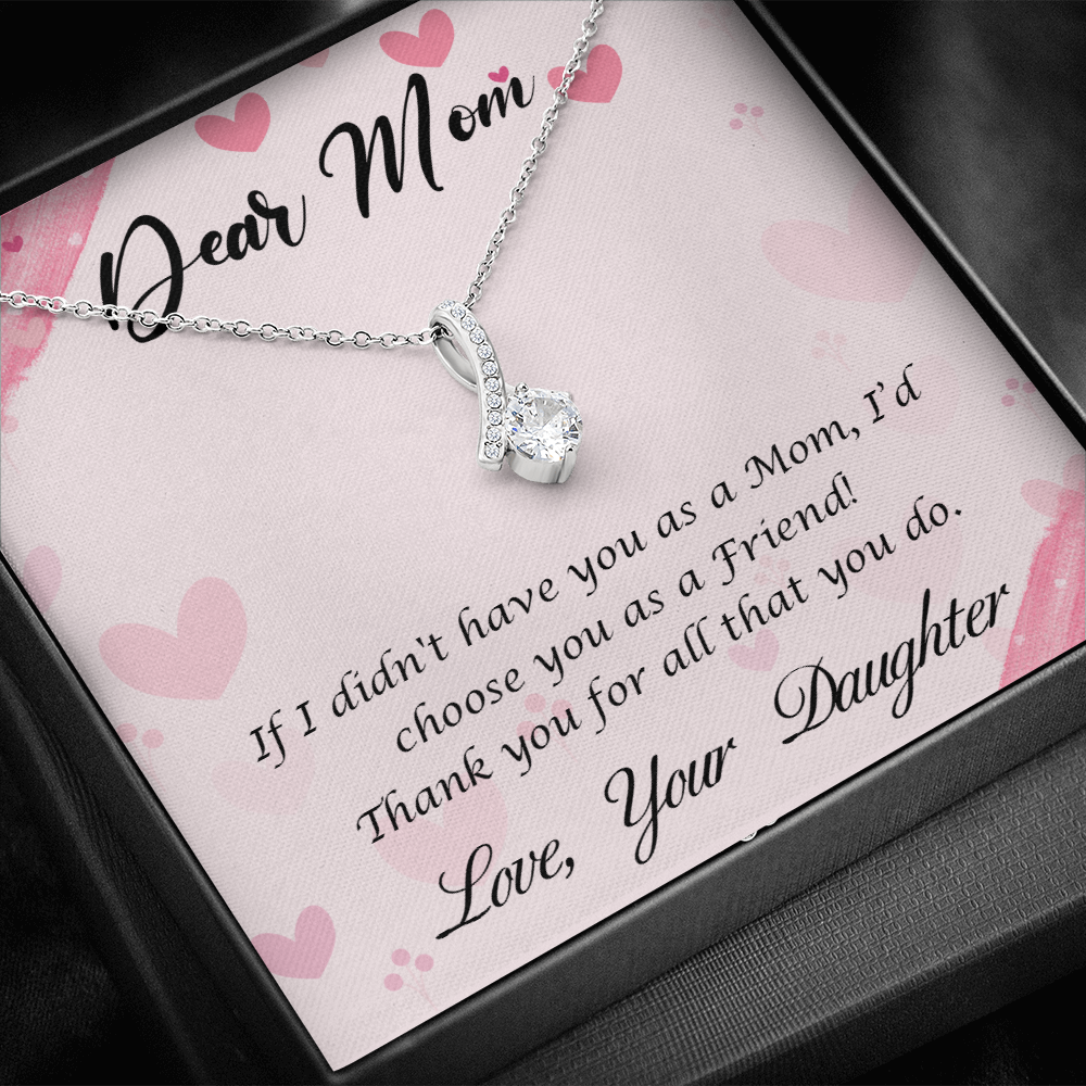 Dear Mom - Thank You For All That You Do (Limited Time Offer) - Alluring Beauty Necklace