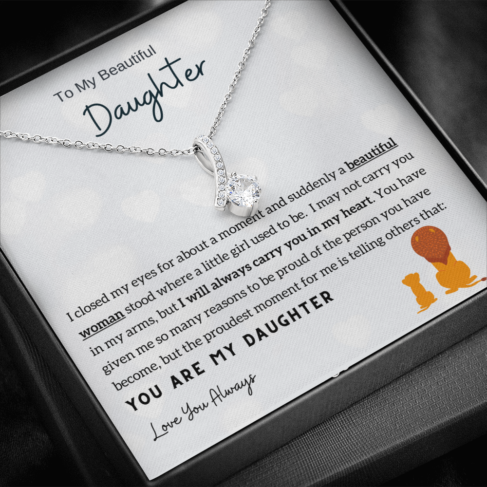 Momavo™ - To My Beautiful Daughter - Alluring Beauty Necklace