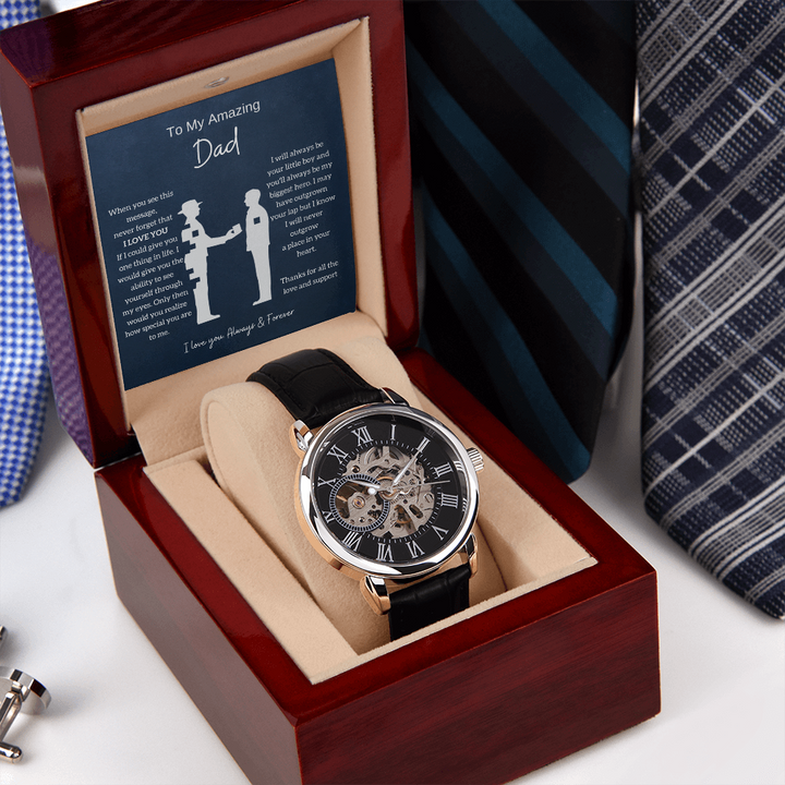 (From Son) To My Amazing Dad, I Will Always Be Your Little Boy - Openwork Watch